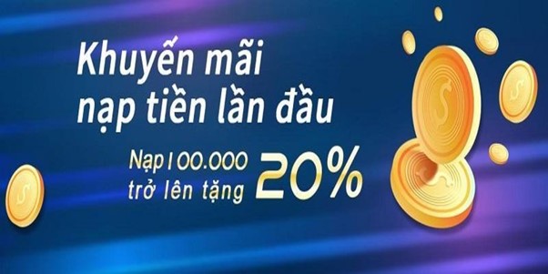 Khuyến mãi 100% giá trị nạp thẻ khi nạp lần đầu tiên